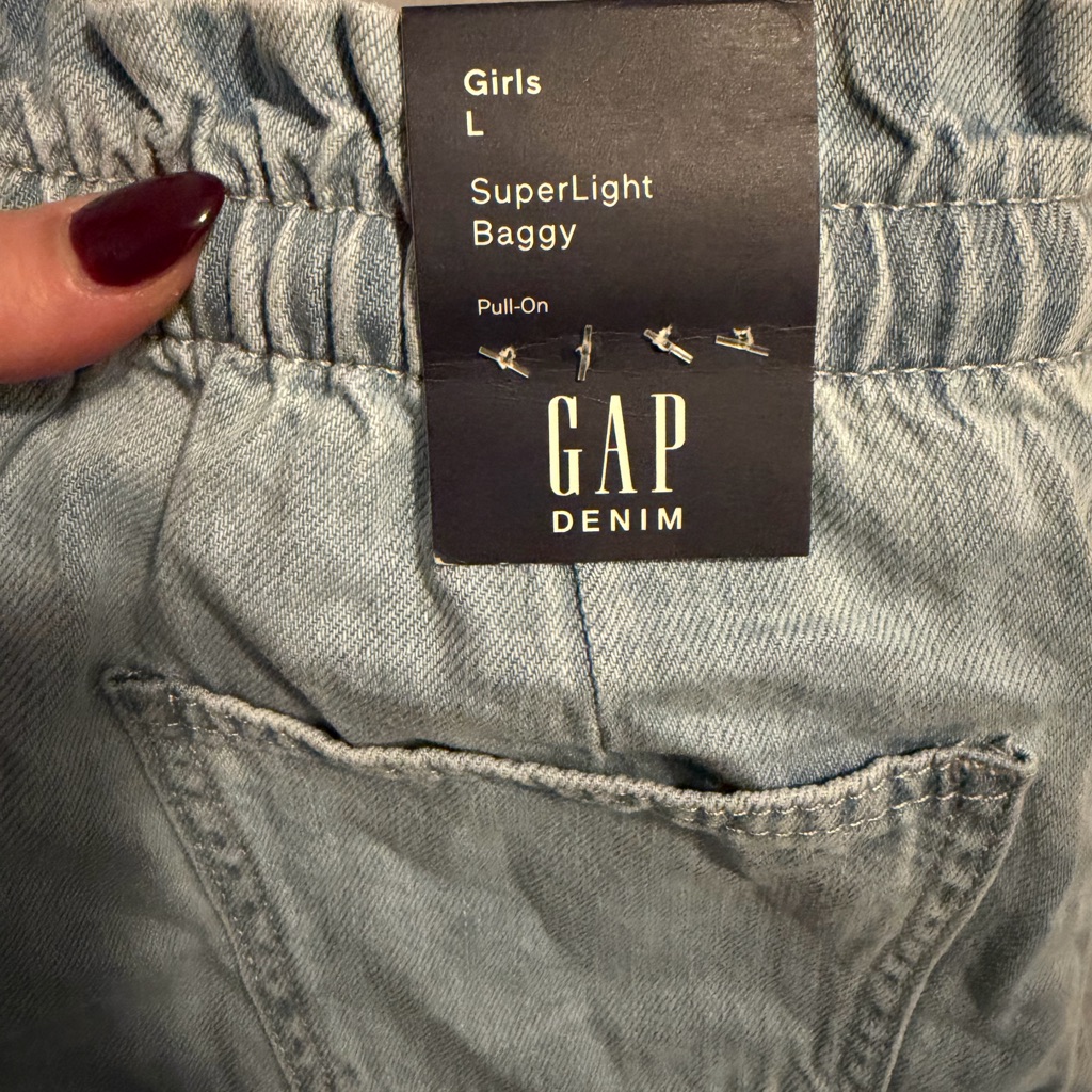 Gap Girls Superlight Baggy Jeans - Soft Blue